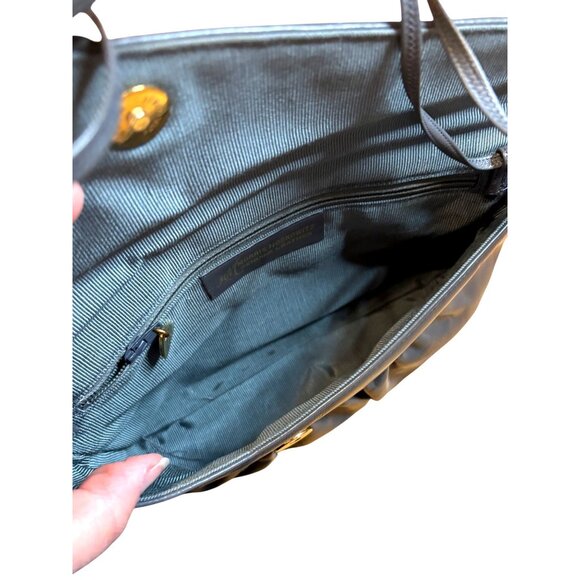 Vintage Morris Moskowitz Clutch Purse Gray Genuine Leather Flap Front Handbag - Picture 4 of 7